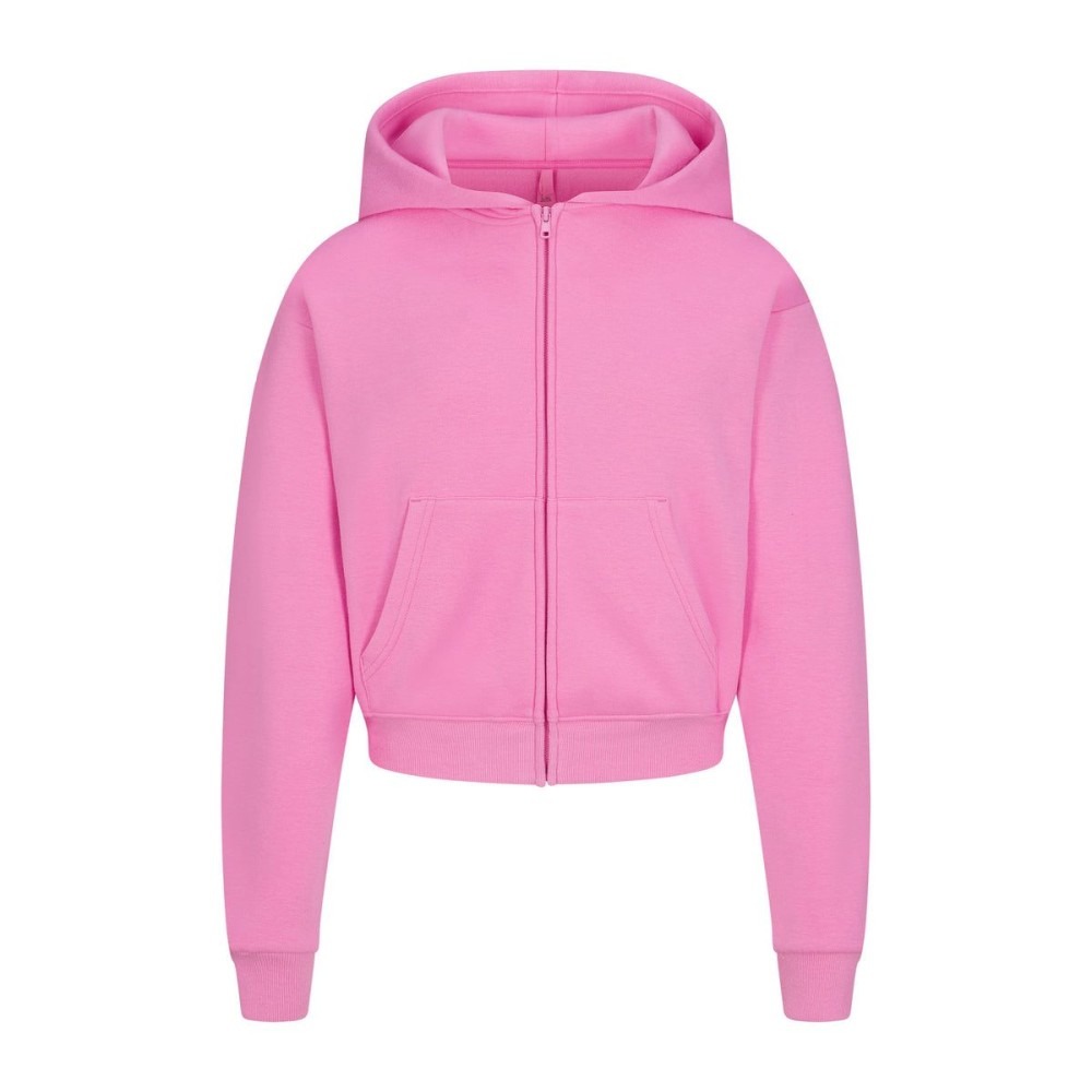 COTTON FLEECE ZIP UP HOODIE — image 1