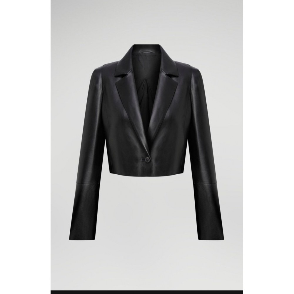 BLACK LEATHER JACKET — image 1
