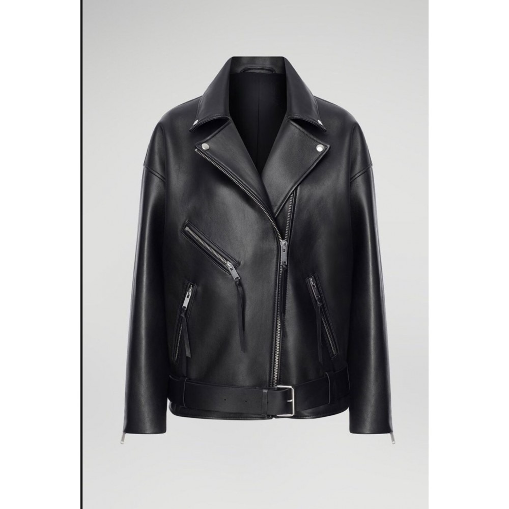 BLACK LEATHER JACKET — image 1