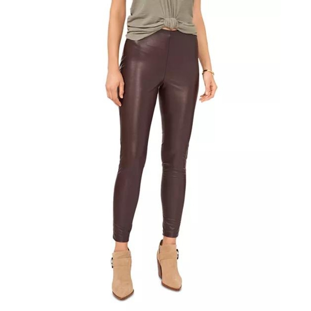 brown Leather Leggings — image 1
