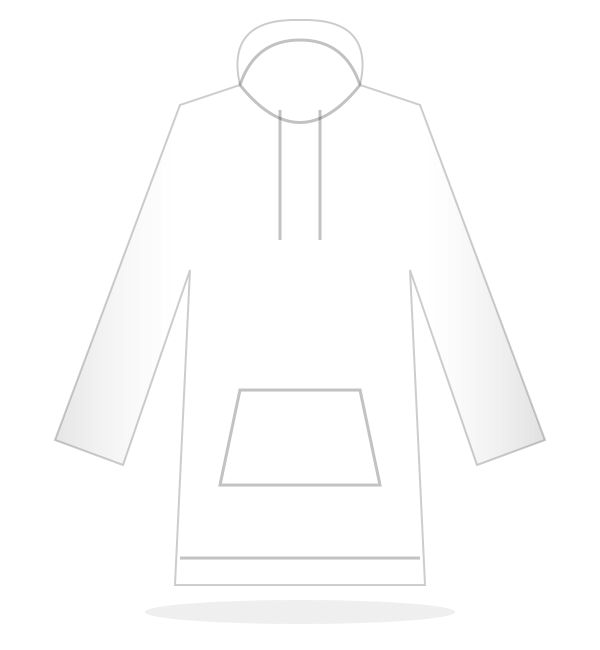 Team Hoodie front — original technical illustration