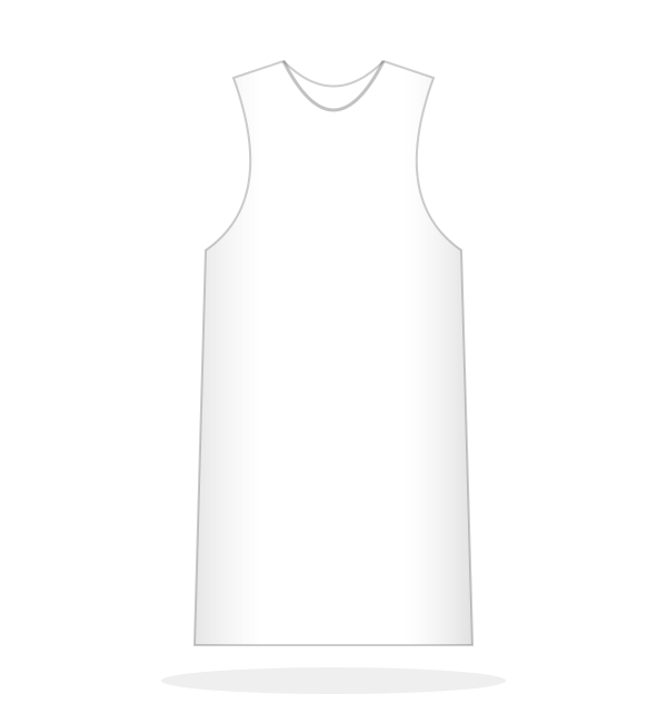 Sleeveless Jersey front — original technical illustration