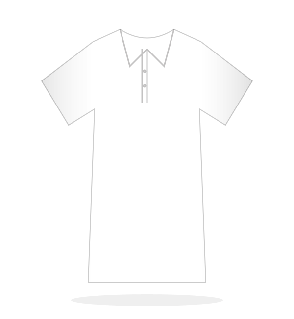 Team Polo front — original technical illustration