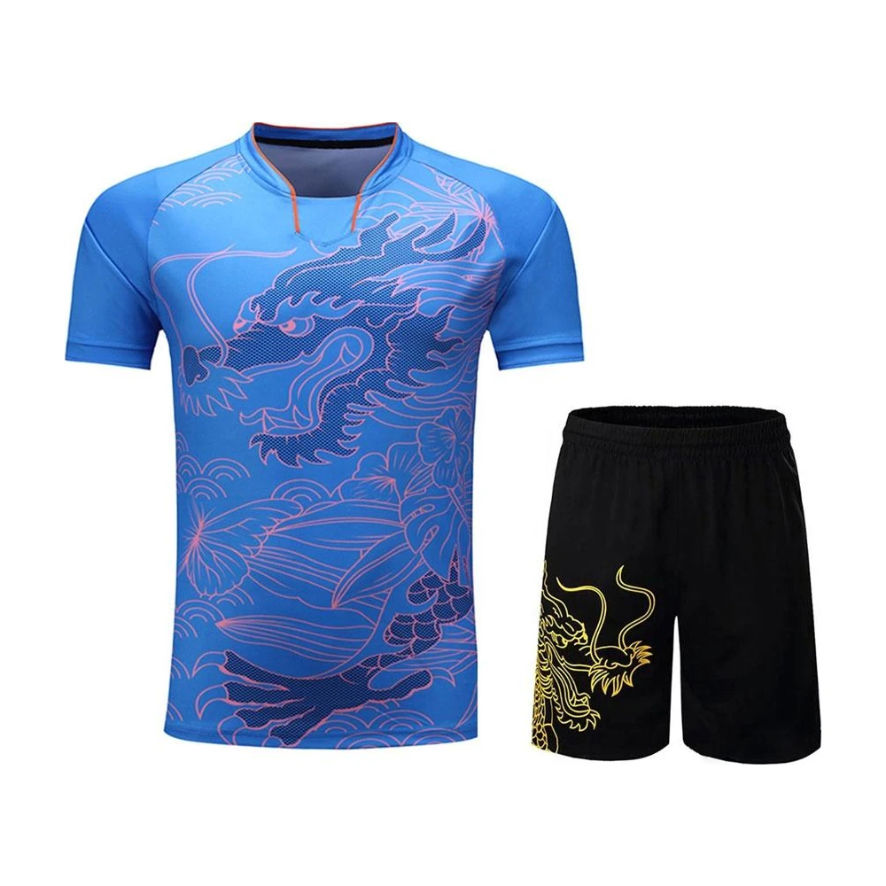 Blue Black Gradient Tennis Uniform Set — image 1