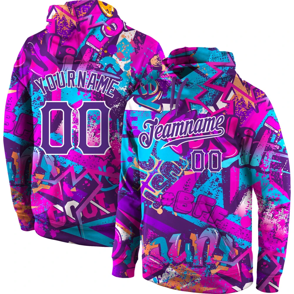 Multi Color Sublimation Team Performance Hoodies — image 1